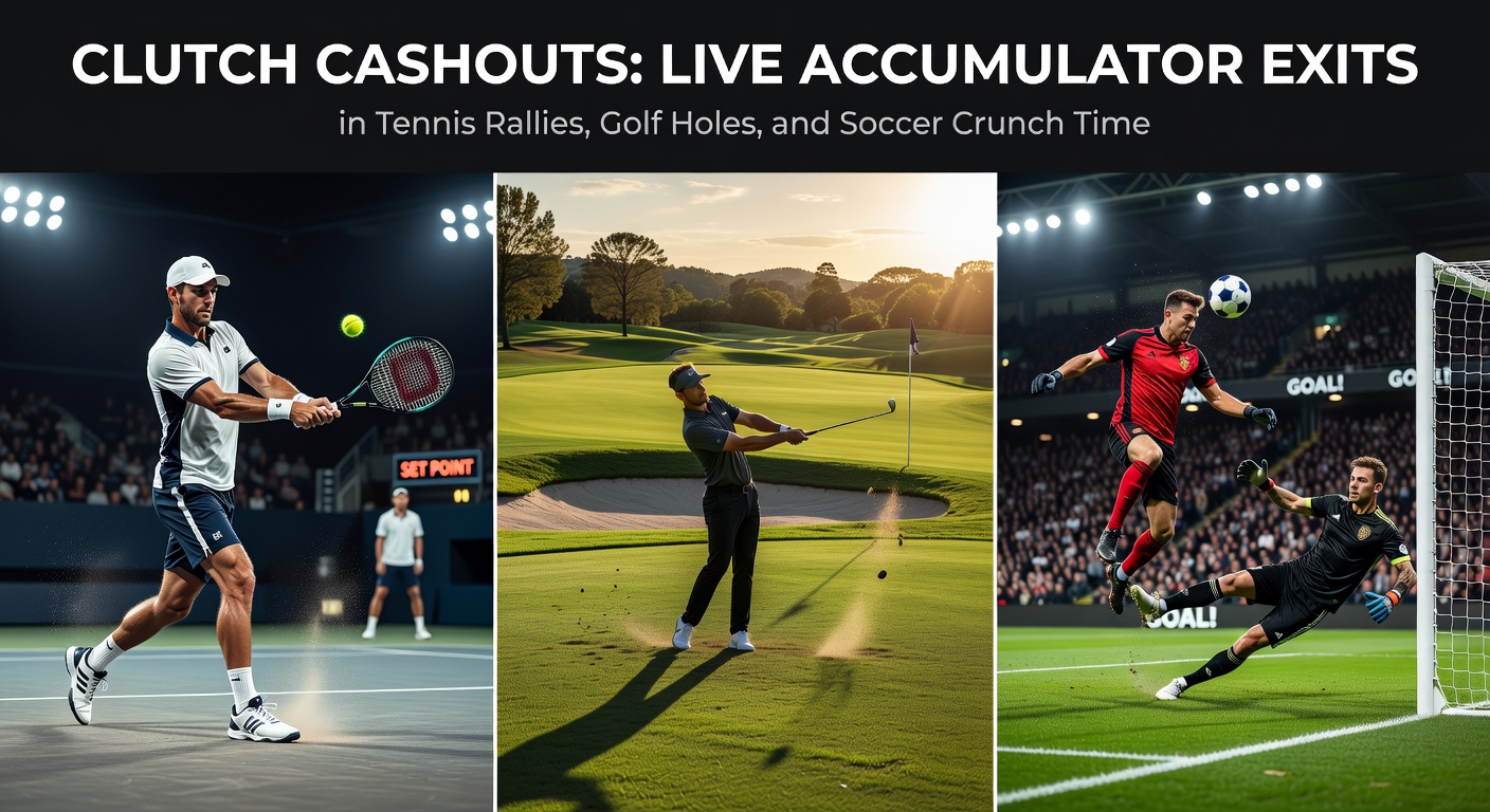 Intense tennis rally with digital overlay showing live accumulator cashout option during a high-stakes point