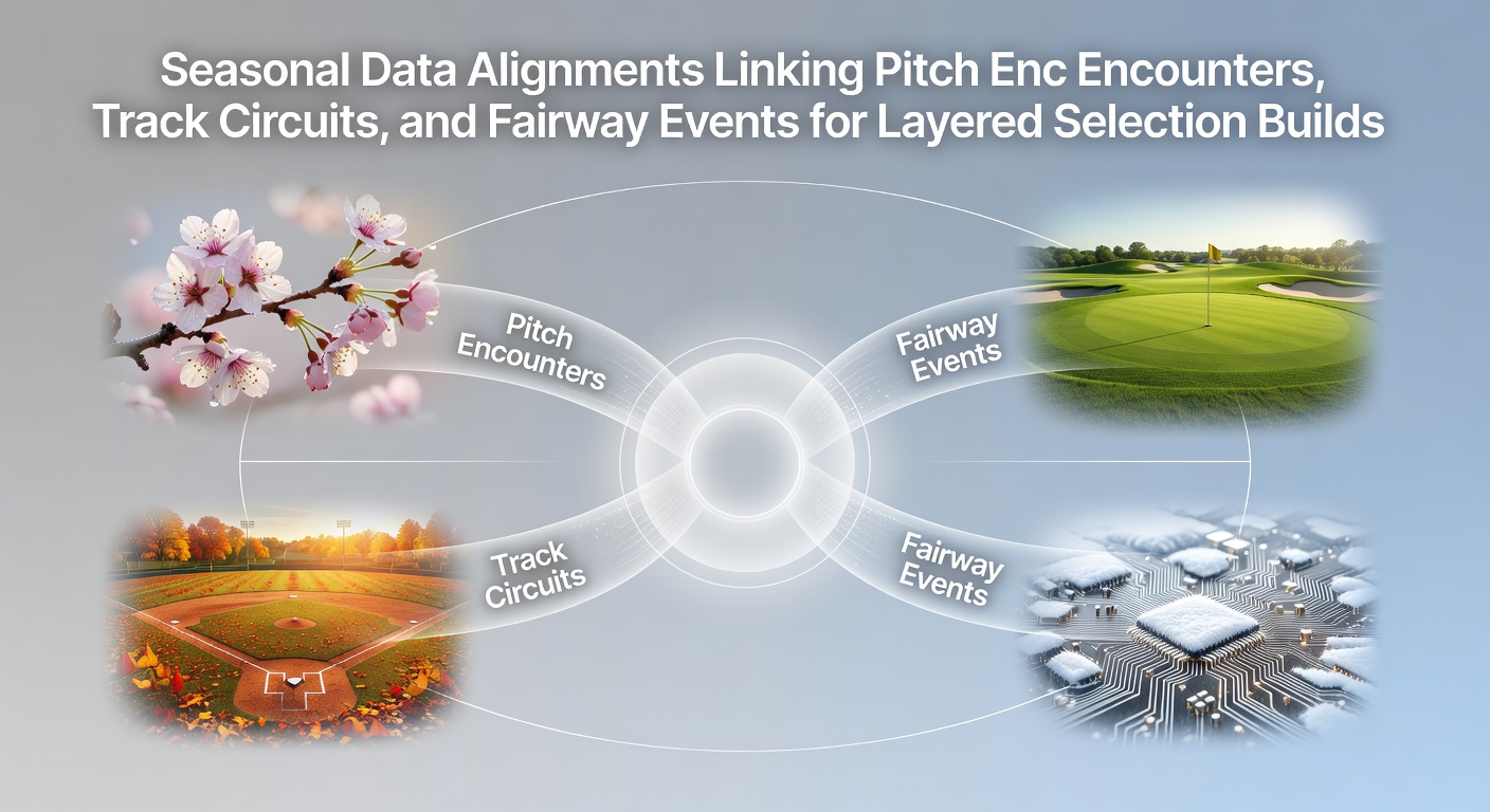 Data visualization showing seasonal overlaps between football pitches, horse racing tracks, and golf fairways for selection layering
