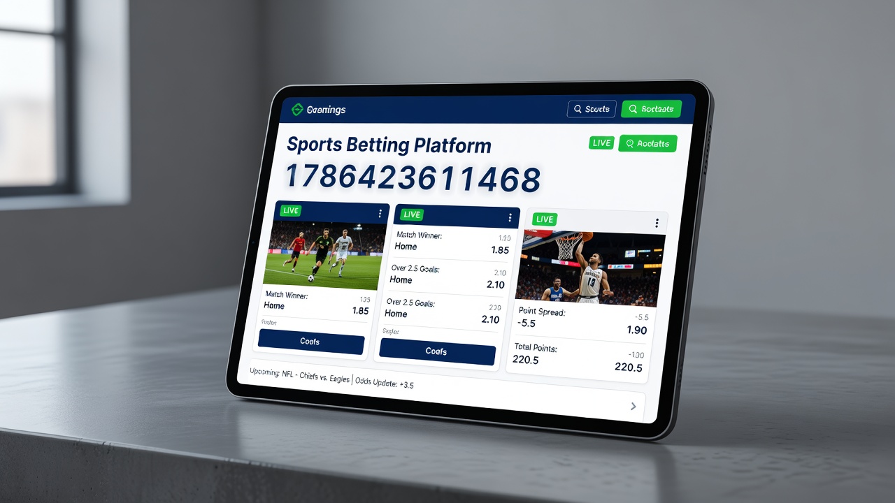 In-play betting interface showing live odds for tennis and baseball events